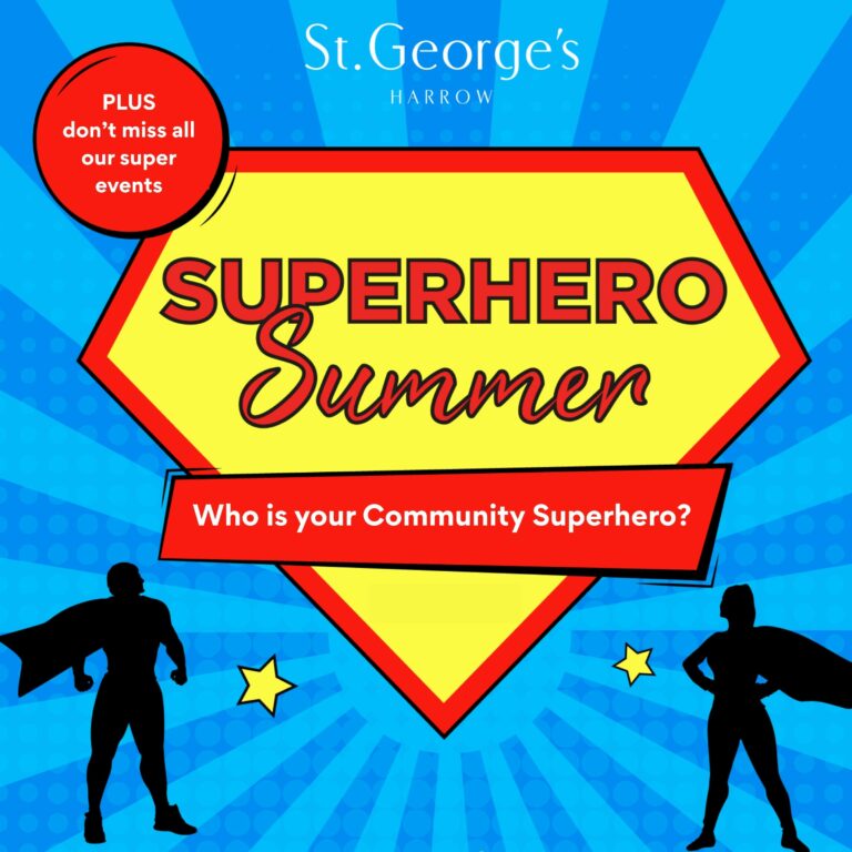 community superhero graphic